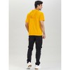 INSPIRE CHIC Men's Solid Color Zip Up Short Sleeve Hoodies Sweatshirt - 4 of 4