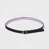 Girls' 3pk Butterfly Themed Belt Set - Cat & Jack™ Purple/White/Black - 2 of 3