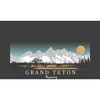 Adventure Society Grand Teton Wyoming Crew Neck Short Sleeve Adult T-shirt - image 2 of 2