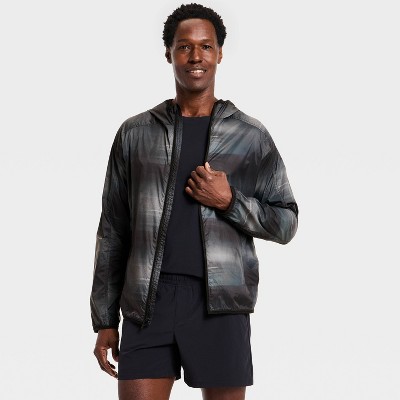 Мужские куртки All In Motion Men's Printed Run Jacket - All In Motion™ Dark Gray XXL — фото 2