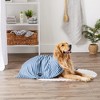Bone Dry Stripe Embroidered Paw Pet Towel - Navy - 3 of 4