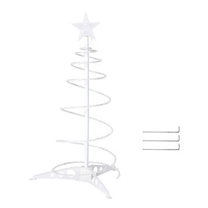 Yescom Munchkin 2ft Spiral Tree for Indoo forr Outdoor Holiday Christmas Decoration Warm White Yellow - 1 of 4