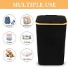 BestParts 105L Waterproof Collapsible Laundry Hamper with Lid & Bamboo Handles, Removable Bag, Black - 4 of 4