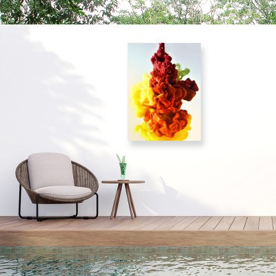 Trademark Fine Art - Rabih Shasha Eruptions In Color Matted Framed Art