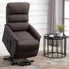 HOMCOM Power Lift Assist Recliner Chair for Elderly with Remote Control, Linen Fabric Upholstery - 3 of 4