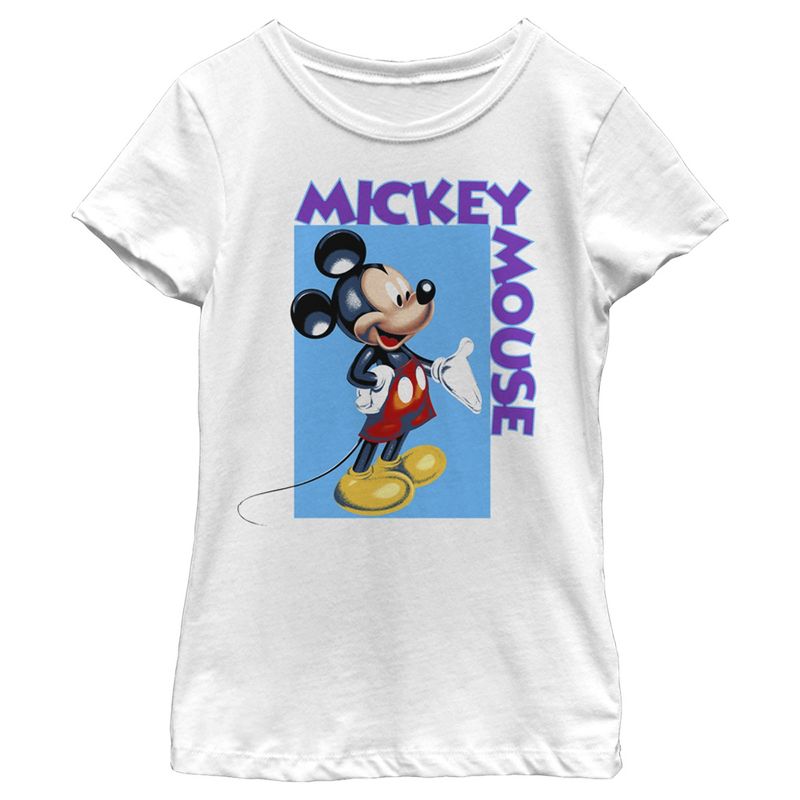 Girl's Disney Mickey Mouse Sketch T-Shirt, 1 of 5