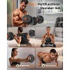 Free Weight Set with Connector, 5 in1 Dumbbells Set Used as Barbell, Kettlebells, Push up Stand, Weight Plate, Fitness Exercises for Home Gym - 2 of 4