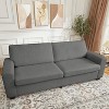 83 Inch Modern Sofa, 3 Seat Couch With Wide Armrests, Deep Seat Couch, Comfy Upholstered Sofa for Living Room, Bedroom, Office - 4 of 4