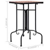 vidaXL Mosaic Side Table, Terracotta, Ceramic - 2 of 4