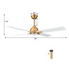 Parrot Uncle 48" Modern LED Ceiling Fan with Light and Remote - 4 of 4