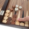 WE Games Backgammon Set with Walnut Stain Wood Case - 12 in. - image 4 of 4