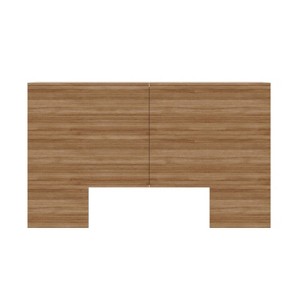 Nexera Queen Marconi Headboard Brown Oak: Engineered Wood with Side Storage Shelves - 1 of 4