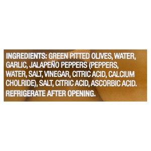 DeLallo Garlic & Jalapeño Stuffed Green Greek Olives in Jar(6 pack) - 1 of 2