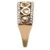 Slickblue Women’s Stainless Steel Ring, Clear Rhinestone, Rose Gold Finish, Fashion Ring, Heart Design, Size 5-10 - 4 of 4