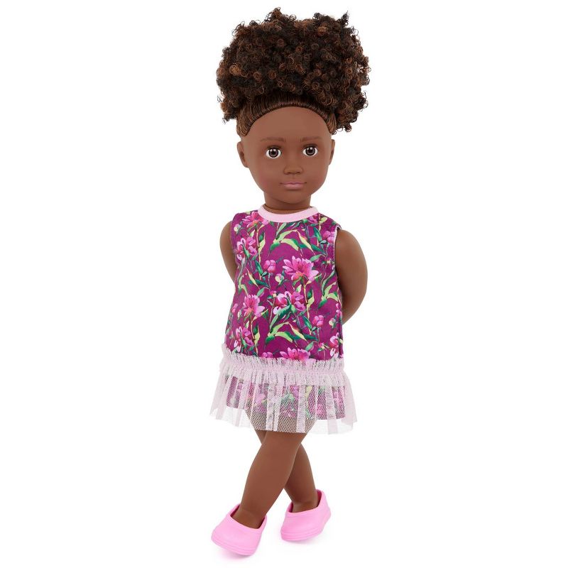 Our Generation Lucia 18&#34; Fashion Doll with Faux-Fur Jacket &#38; Floral Dress, 3 of 6