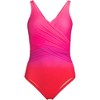 Lands' End Women's Slender Suit Wrap One Piece Swimsuit - 3 of 4