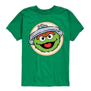 Boys' - Sesame Street - Oscar Badge Short Sleeve Graphic T-Shirt - 1 of 4
