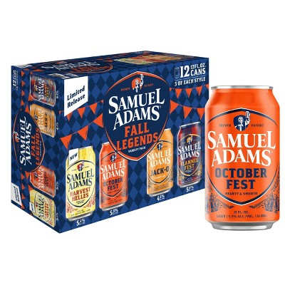 Samuel Adams Fall Legends Seasonal Variety Pack - 12pk/12 fl oz Cans