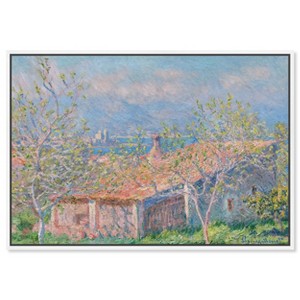Art Remedy Monet - Gardener's House at Antibes Impresionism Landscape Wall Art Framed - 1 of 4