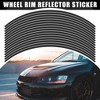 Unique Bargains Fit 17" Wheel Motorcycle Car Bike Wheel Rim Sticker Strips Reflective 16 Pcs - 2 of 4