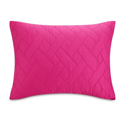 Pink Full Cotton Minimalist Duvet Coverlet Set