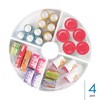 iDesign Set of 4 Lazy Susan 1/4 Wedge Bins with Handles - White - 2 of 4