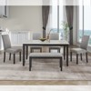 VYNXARIA  Dining Set with Faux Marble Tabletop,Faux Marble dining table - 2 of 4