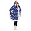 PAVILIA Angel Wrap Hooded Blanket for Women Adult, Wearable Cozy Wrap Throw Fleece Shawl Cape - 2 of 4