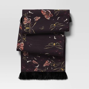 72"x14" Floral Skull Table Runner - Threshold™ - 1 of 3