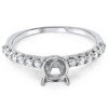 Pompeii3 1/3ct Half Eternity Diamond Ring 14K White Gold - 3 of 4