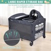 5-in-1 Pack and Play Bedside Sleeper with Bassinet & Diaper Changer, Portable Crib with Toy Arch | Nursery Center for Newborns to Toddlers - 2 of 4
