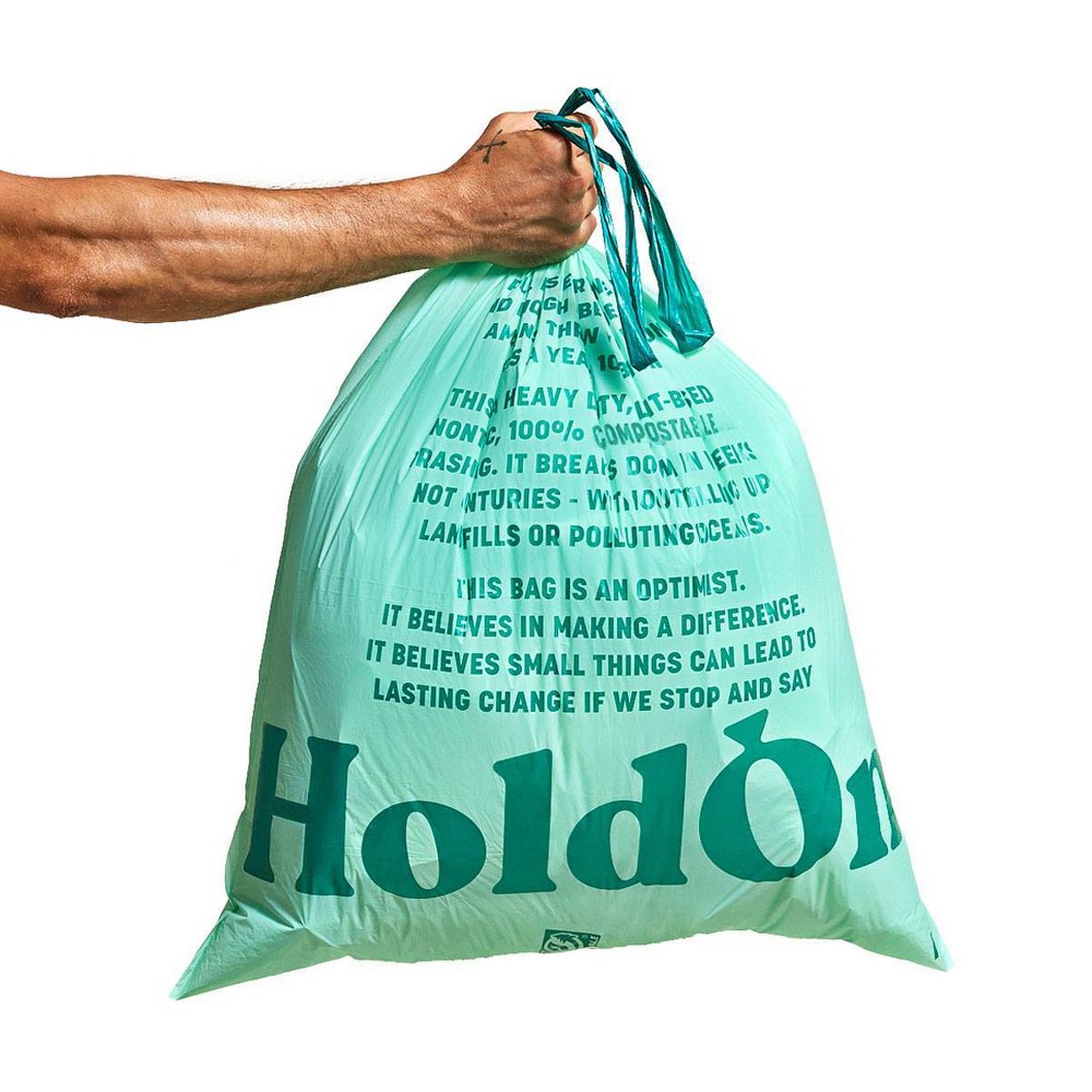 Photos - Garden & Outdoor Decoration HoldOn Bags Compostable Tall Kitchen Trash Bags - 13gal/25ct