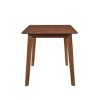 WestinTrends 47" Mid Century Modern Solid Wood Dining Room Table, Walnut - 3 of 4