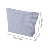 Unique Bargains Seersucker Stripes Makeup Bag 1 Pc - 2 of 4