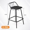 Karl Home | 2 Pack Outdoor Bar Stools Swivel Barstools - 2 of 4