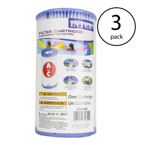 Intex Swimming Pool Easy Set Type A Replacement Filter Pump Cartridge (3 Pack) - 1 of 4
