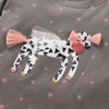 MyKids-USA Baby Girl Cartoon Unicorn Patches Pattern Cotton Shirt - 2 of 2