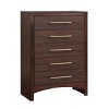 Melonnes 5 Drawer Chest Walnut - HOMES: Inside + Out: Contemporary Bedroom Storage, 48" Height - 2 of 4