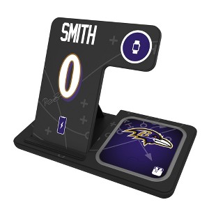 NFL Baltimore Ravens Players Game Tactic 15-Watt 3 in 1 Charging Station - 1 of 4
