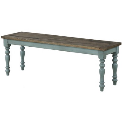 NicBex Modern 52" Bedroom Bench Accent Stools with Wood Turned Legs for Bedroom and Entryway