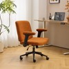 Karl Home | Speckled Chenille Swivel Chair With Flip-Up Arms For Cross-Legged - 4 of 4