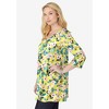 Woman Within Perfect Printed Three-Quarter-Sleeve V-Neck Tunic - 4 of 4