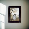 Gulches Modern Framed Print, "Morning Commute (Outhouse)," Black Frame, Ready to Hang - 2 of 4