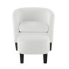CAVINAS Modern Accent Chair with Ottoman, Upholstered Arm Chair, Corduroy Single Sofa Chair with Foot Rest, Comfy Armchair for Living Room Bedroom - 4 of 4