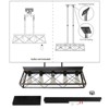 5-Lights Dining Room Chandelier Light Fixtures, Farmhouse Rustic Vintage Antique Linear Chandeliers Pendant Ceiling Light Fixture for Bar Coffee - 4 of 4