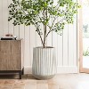 LuxenHome 22" H Handmade MgO Tall Planter, Indoor Outdoor Large Plant Pot with Drainage Hole, Modern Striped Flower Pots for Plants Multicolored - 2 of 4