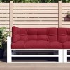 vidaXL Chair Cushion 3 Pcs Water Repellent Outdoor Cushion Sofa Pad Fabric - Wine Red - 2 of 4