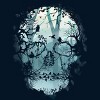 Men's Design By Humans Dark Forest Skull By sitchko T-Shirt - 2 of 4