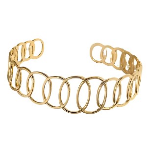 Aeris Cuff Bracelet for Women by Ginger Lyne Adjustable Gold Stainless Steel Gifts for Her - 1 of 4