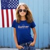 The Juniper Shop Forever Chasing Sunsets Sun Youth Short Sleeve Tee - S - Royal - 3 of 4